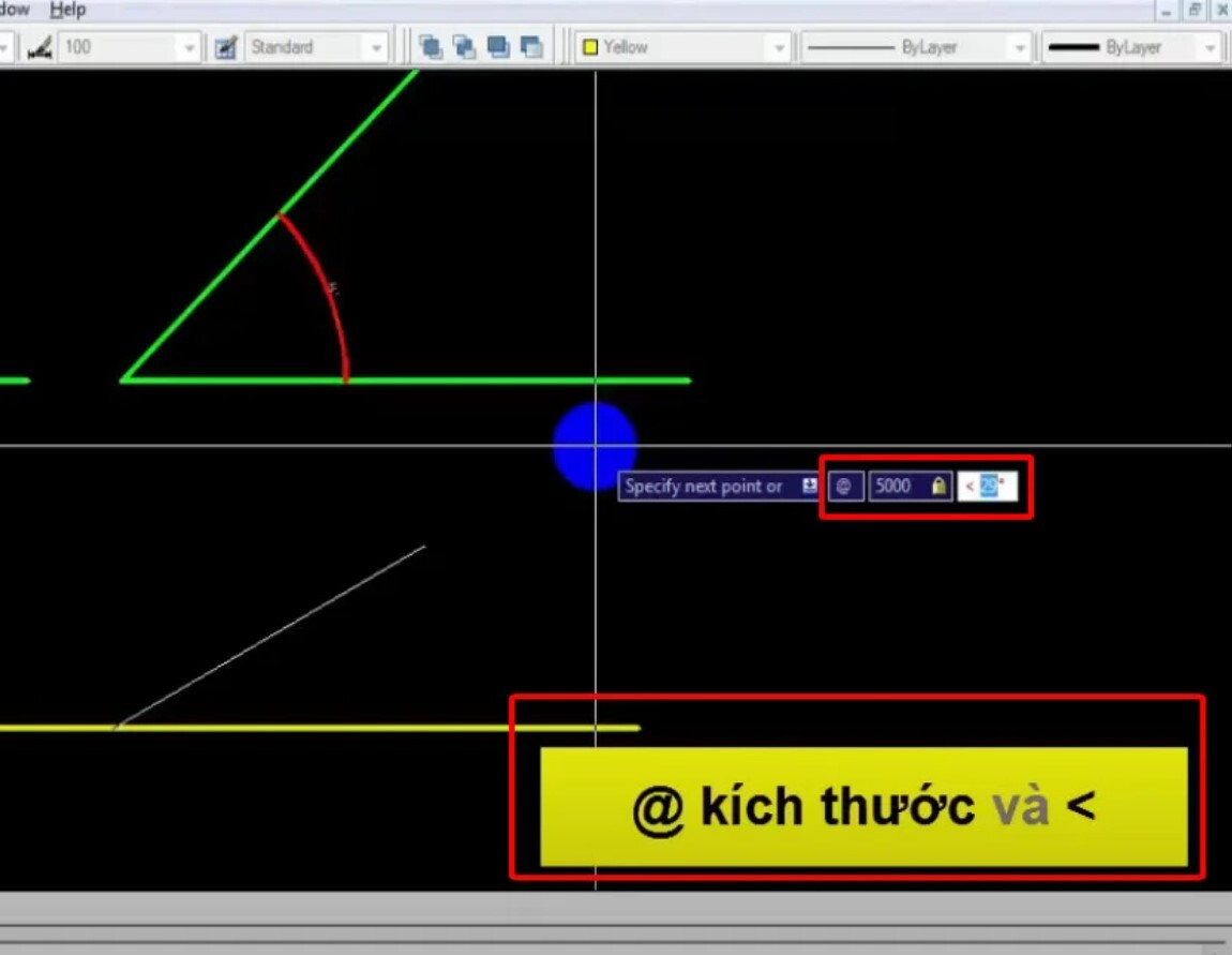 Vẽ Góc 45 Độ Trong AutoCAD