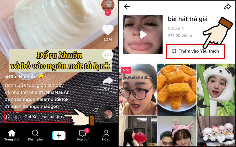 Cách tìm nhạc trên Tiktok qua phần thông tin