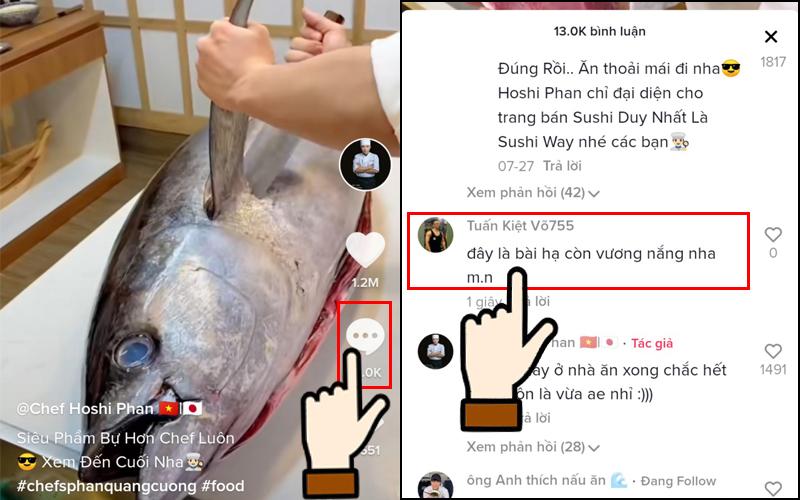 Cách tìm tên nhạc trên Tik tok qua phần bình luận