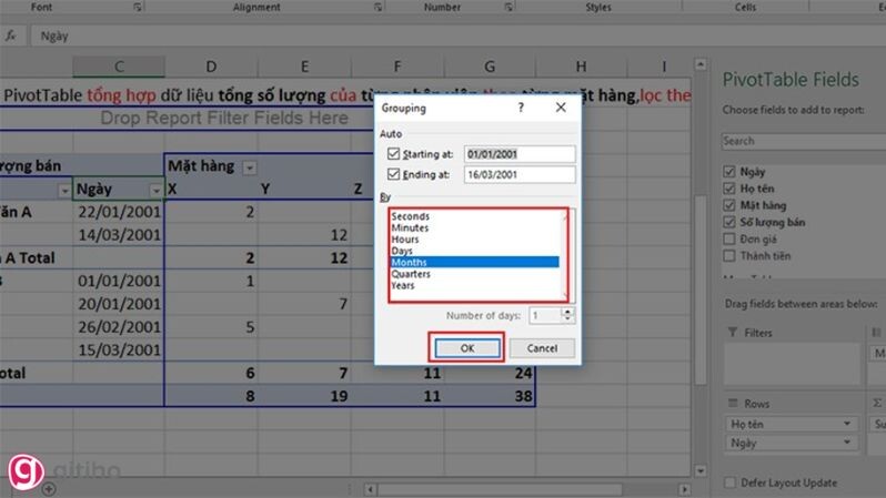 Hướng dẫn chi tiết cách sử dụng Pivot Table trong Excel