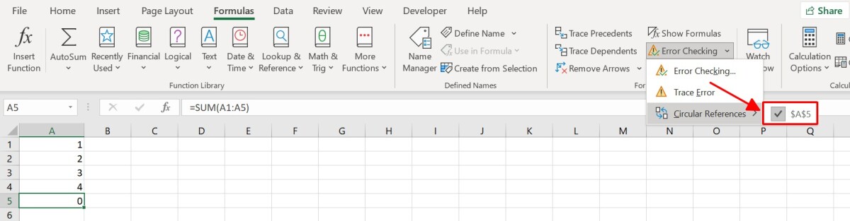Hướng dẫn cách khắc phục lỗi Excel không chạy công thức