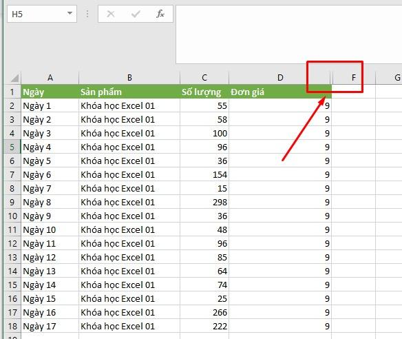 Hướng dẫn cách ẩn cột trong Excel đơn giản, ai cũng làm được