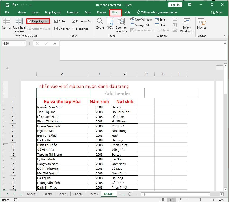 Hướng dẫn cách bỏ số trang trong Excel đơn giản, nhanh chóng