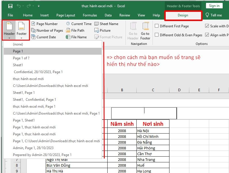 Hướng dẫn cách bỏ số trang trong Excel đơn giản, nhanh chóng