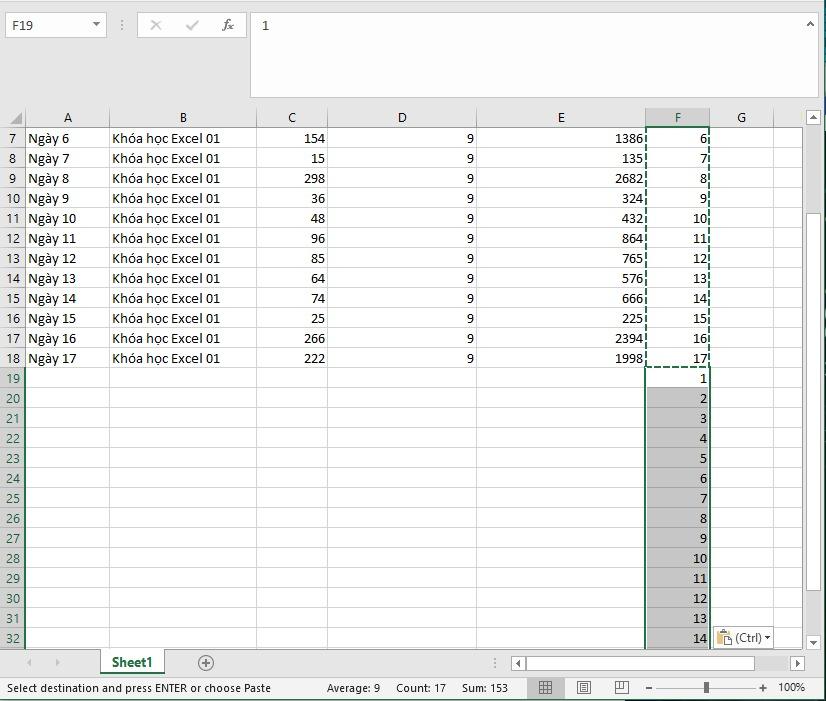 Cách chèn dòng trống xen kẽ trong Excel kèm ví dụ chi tiết dễ hiểu