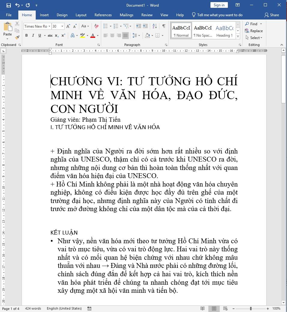 Chuyển nội dung file PowerPoint sang Word trực tiếp 4