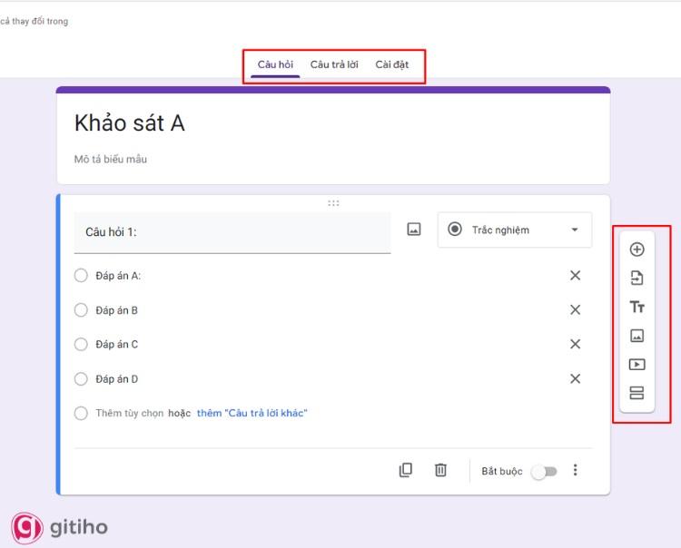 Tạo một biểu mẫu mới trong Google Form 2