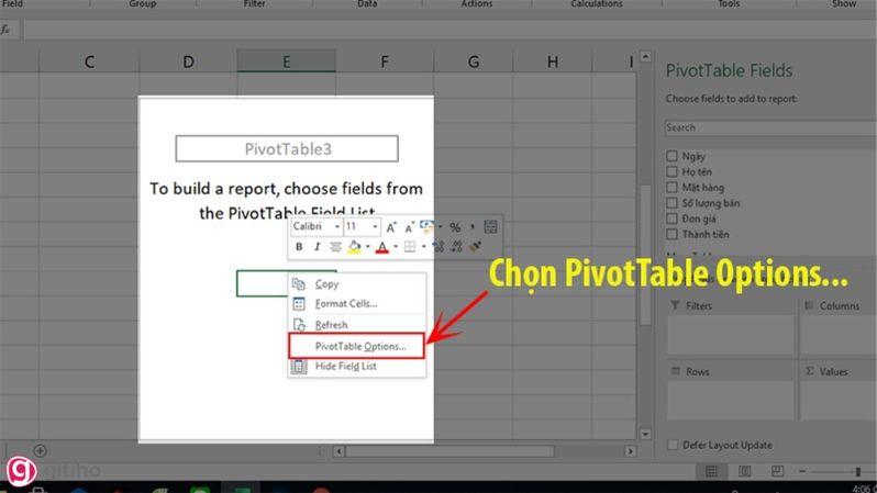 Hướng dẫn chi tiết cách sử dụng Pivot Table trong Excel