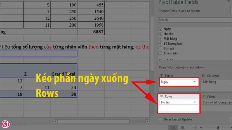 Hướng dẫn chi tiết cách sử dụng Pivot Table trong Excel