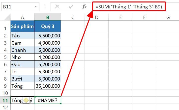 Cách dùng hàm Sum trong Excel để tính tổng kèm ví dụ