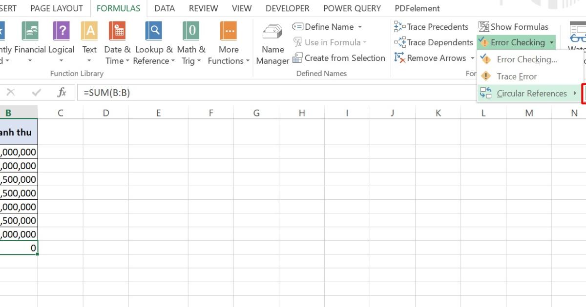Cách dùng hàm Sum trong Excel để tính tổng kèm ví dụ