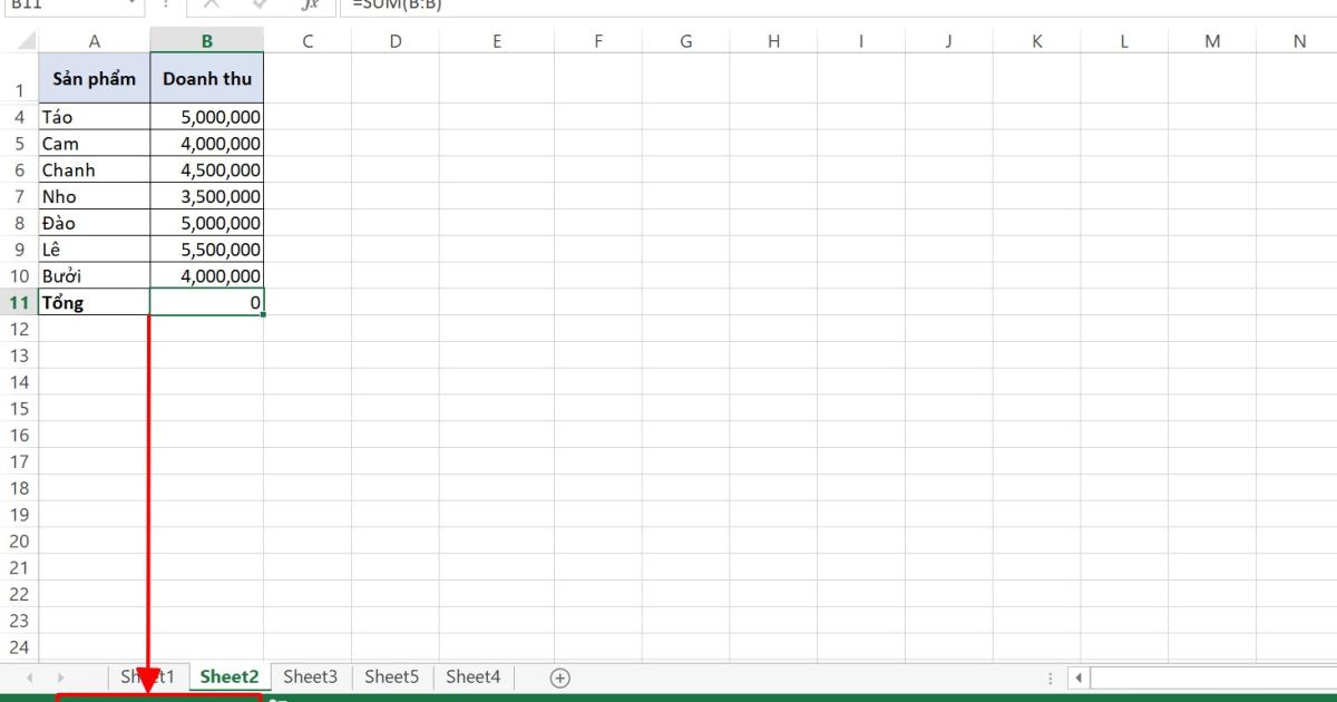 Cách dùng hàm Sum trong Excel để tính tổng kèm ví dụ
