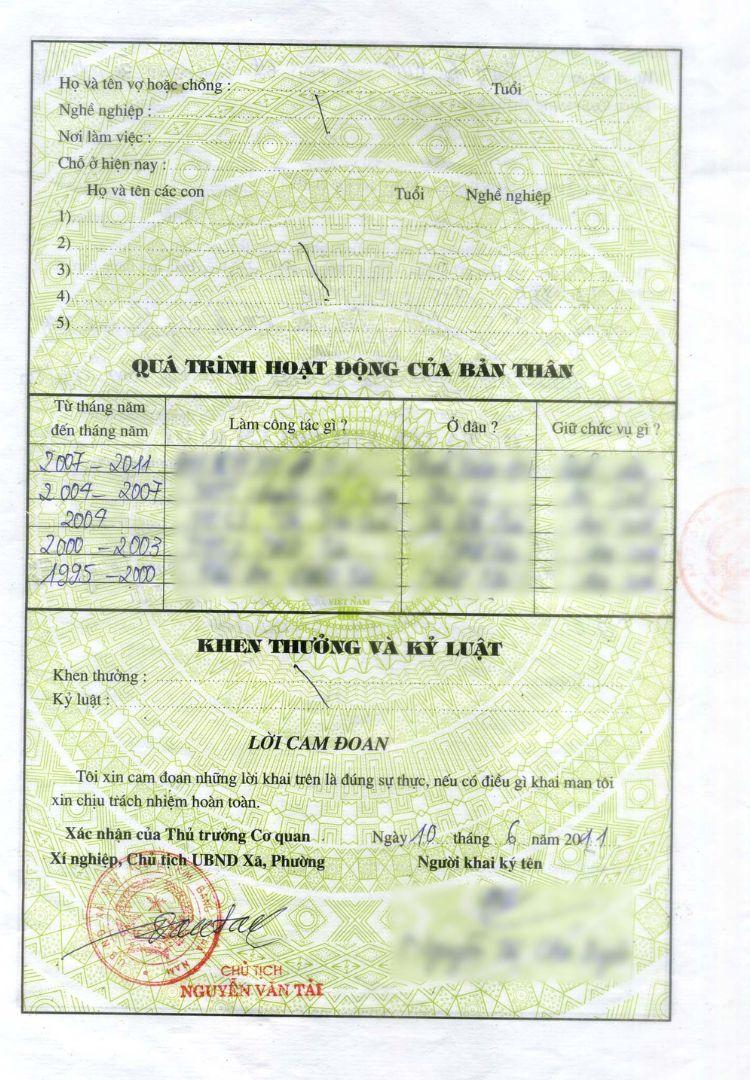 Hướng dẫn chi tiết cách viết sơ yếu lý lịch tự thuật mới nhất