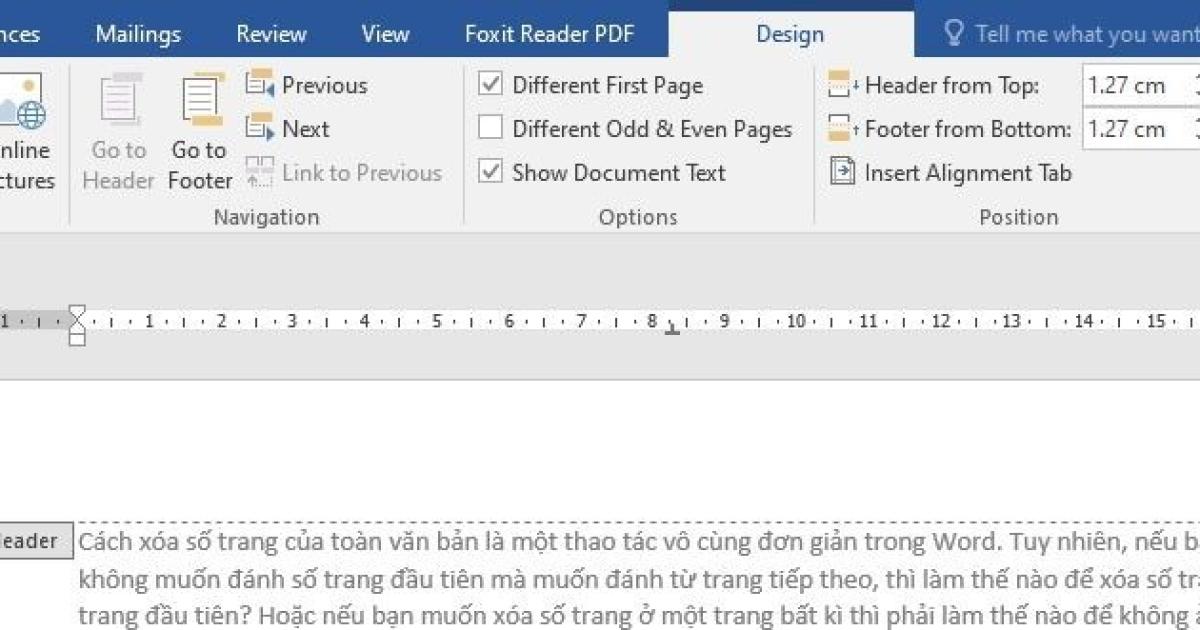 Hướng dẫn cách xóa số trang bất kỳ trong Word