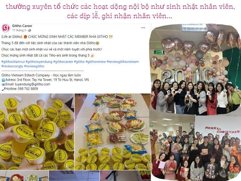 Công ty Công nghệ Giáo dục Gitiho rất chú trọng vào việc thúc đẩy tinh thần và sự gắn kết của nhân viên