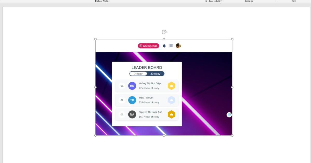 Thực hiện thao tác cắt hình trong Powerpoint dễ hiểu, đơn giản