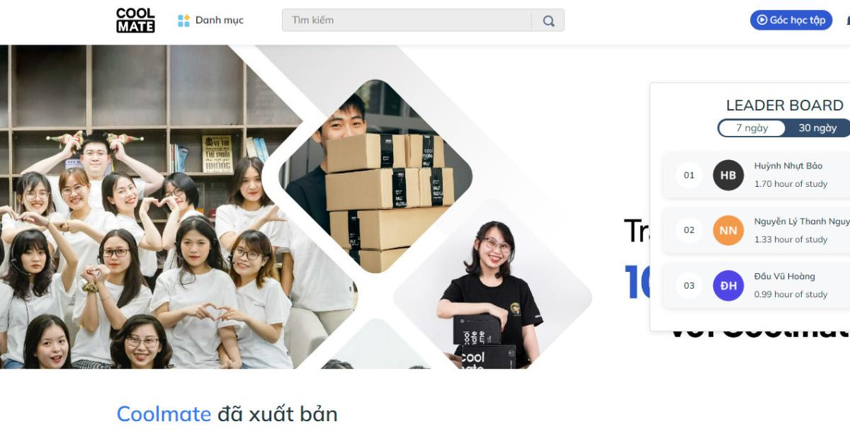 Hệ thống quản lý học tập LMS của Coolmate