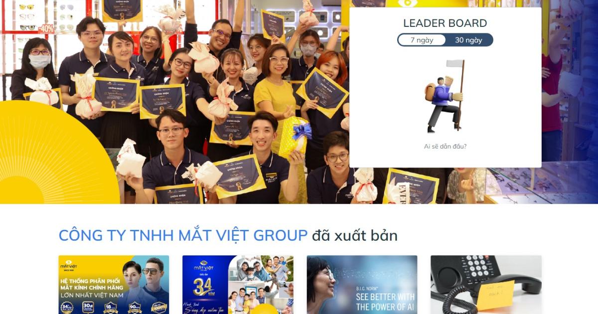 Hệ thống LMS của Mắt Việt Group