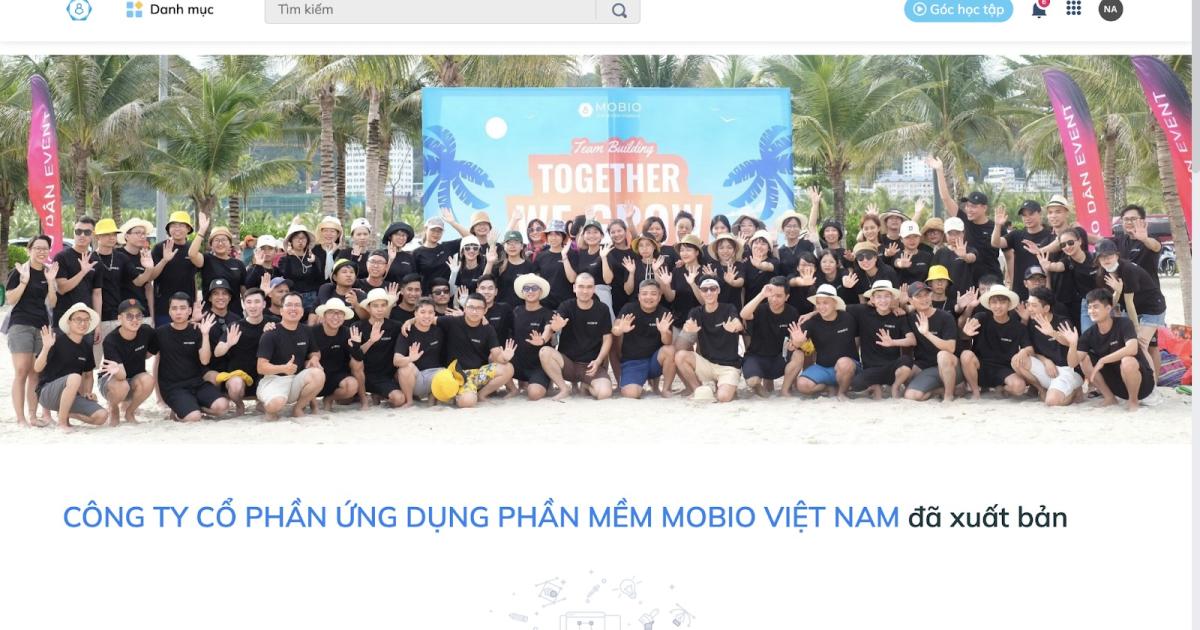 Giao diện hệ thống LMS của Mobio Việt Nam