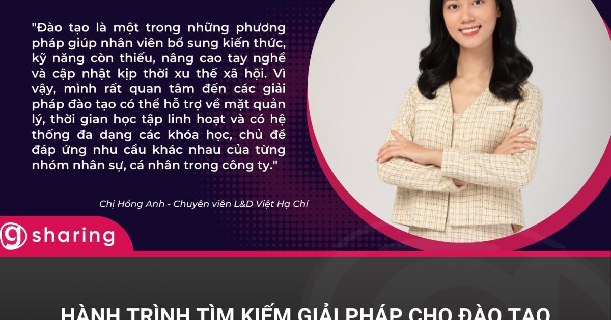 Quan điểm của chị Hồng Anh về hoạt động đào tạo
