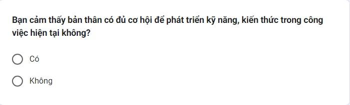 Tổng hợp câu hỏi khảo sát nhu cầu đào tạo cho đội ngũ nhân sự
