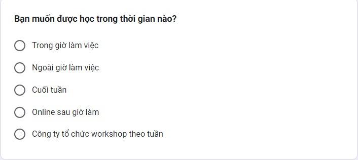 Tổng hợp câu hỏi khảo sát nhu cầu đào tạo cho đội ngũ nhân sự