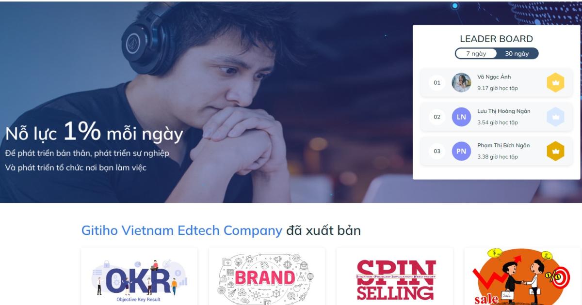 Góc học tập Gitiho for Leading Business