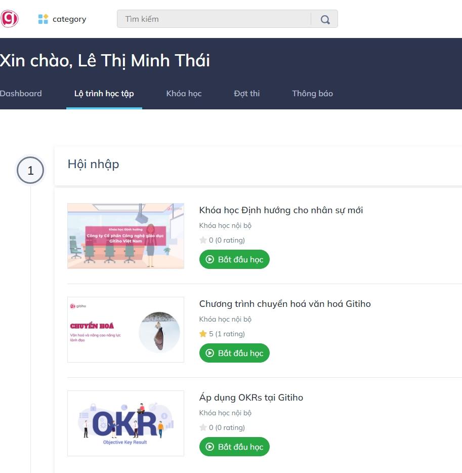 Với hệ thống LMS, nhân viên mới được tạo sẵn lộ trình học tập để tăng cường kiến thức và hiểu biết về công ty