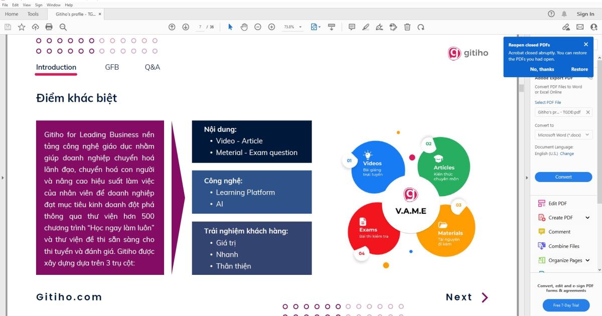 File Powerpoint sau khi chuyển đổi vẫn giữ được định dạng và kích thước