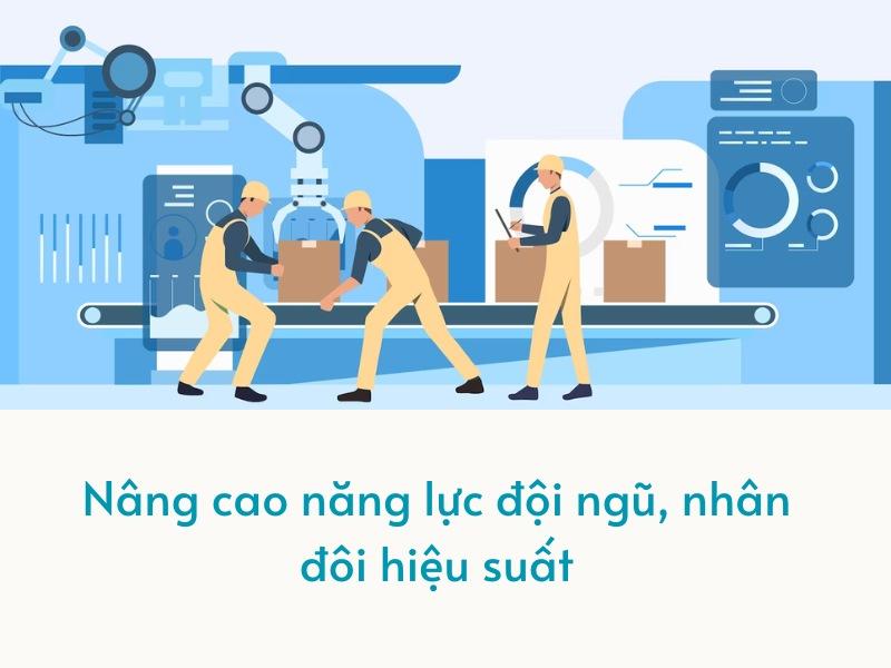 Đào tạo giúp nâng cao năng lực của đội ngũ nhân viên sản xuất