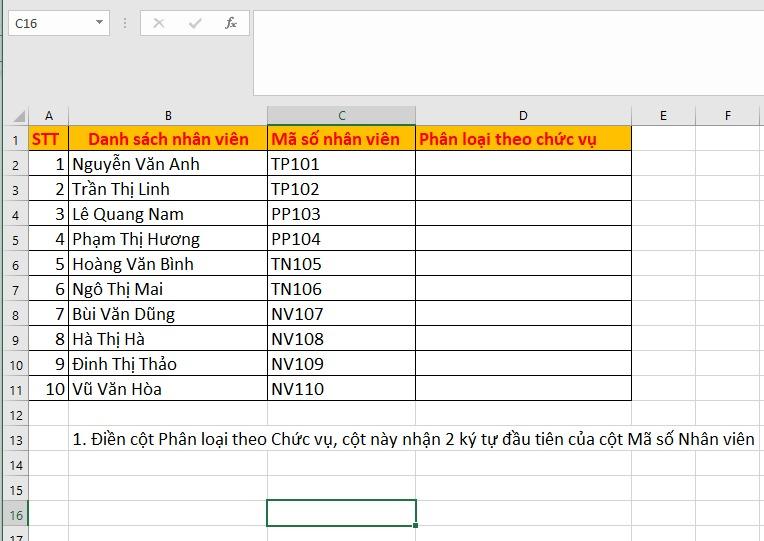 Cách sử dụng hàm LEFT và các ứng dụng của hàm LEFT trong Excel