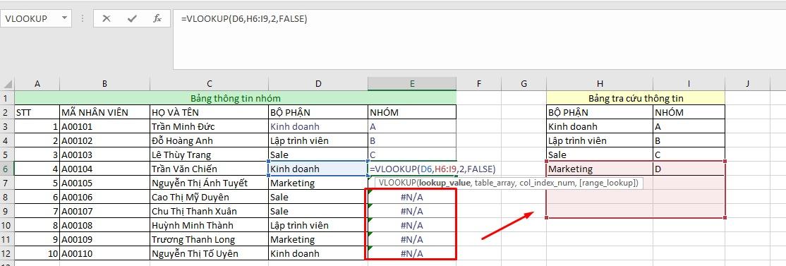 cách khóa hàm vlookup