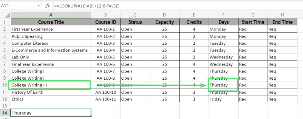 Chiều dò tìm dữ liệu của Vlookup từ trái sang phải