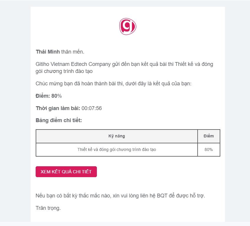 Hệ thống kiểm tra đánh giá năng lực nhân viên với LMS