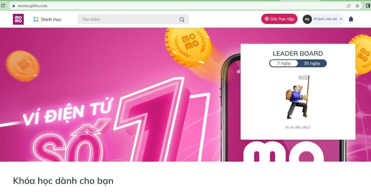Thiết kế hệ thống LMS với domain, logo, thumnail cho từng doanh nghiệp