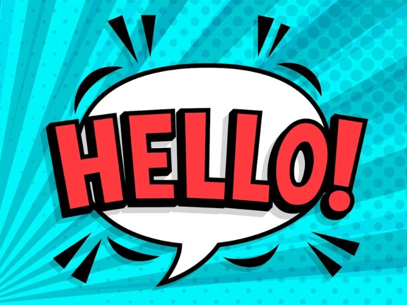 Hình ảnh lời chào powerpoint thu hút, nổi bật 