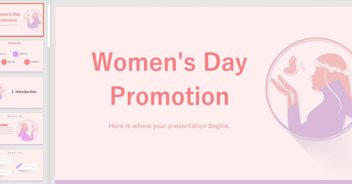 template Powerpoint màu hồng 2