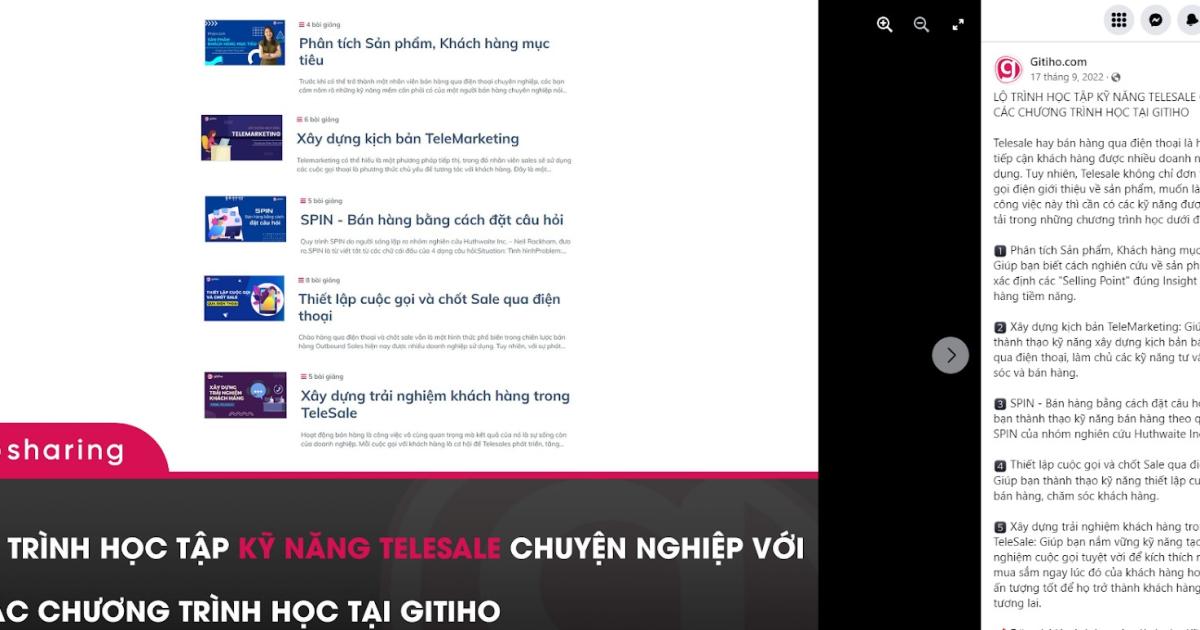 Một trong những lộ trình có nhiều học viên đăng ký trên Gitiho