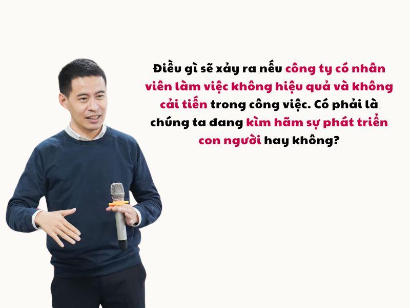 Nếu công ty đào tạo nhân viên quá xuất sắc thì có sợ họ nghỉ việc làm công ty khác không?, sếp Gitiho nói thẳng: thậm tệ hơn là không đào tạo, nhân viên trì trệ và không cải tiến trong công việc