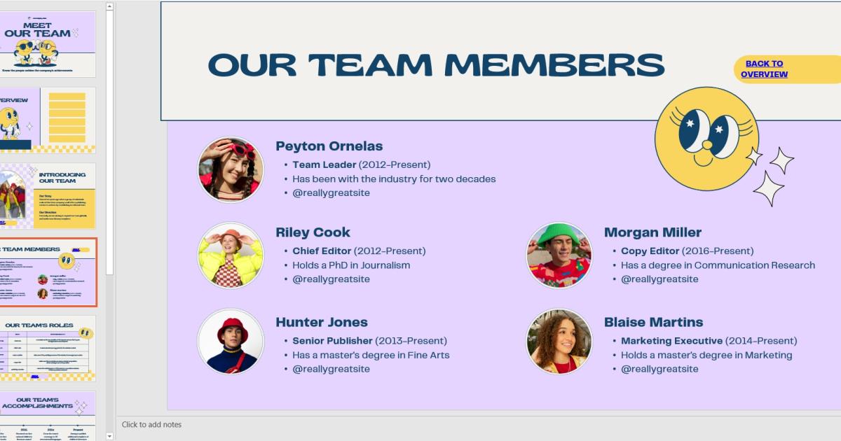 Tải ngay 6 mẫu Powerpoint giới thiệu thành viên ai cũng phải trầm trồ