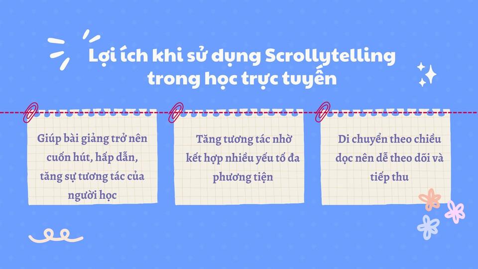 Scrollytelling giúp bài giảng trở nên hấp dẫn, tăng tính tương tác và dễ tiếp thu