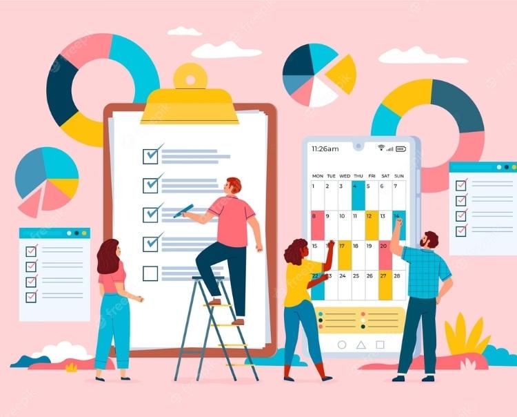 Lập kế hoạch công việc để thực hiện từng bước của chiến lược, dự án