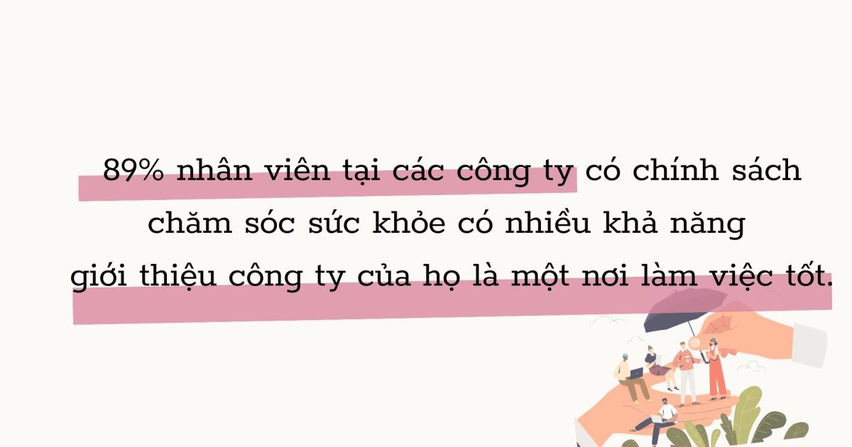 Tổ chức nên quan tâm sức khỏe của nhân viên