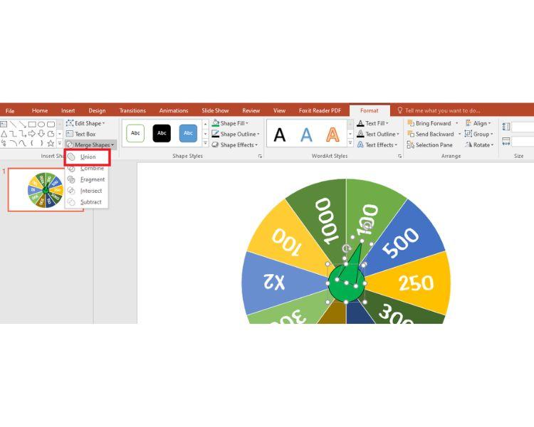 Hướng dẫn cách làm vòng quay may mắn trong Powerpoint