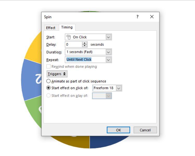 Hướng dẫn cách làm vòng quay may mắn trong Powerpoint