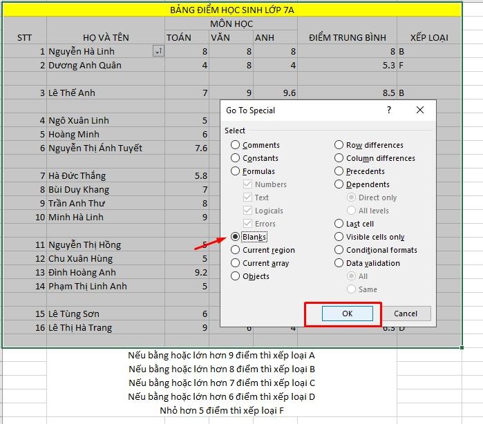 Hướng dẫn phím tắt xóa cột trong Excel nhanh chóng, đơn giản