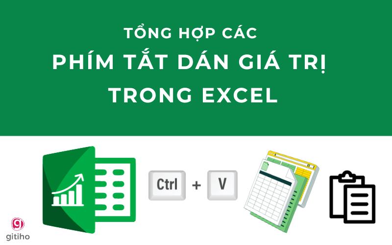 Cách dùng phím tắt dán giá trị trong Excel chuẩn nhất