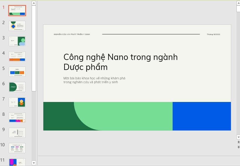 mẫu Powerpoint nghiên cứu khoa học