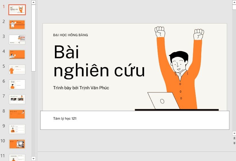 mẫu Powerpoint nghiên cứu khoa học 4