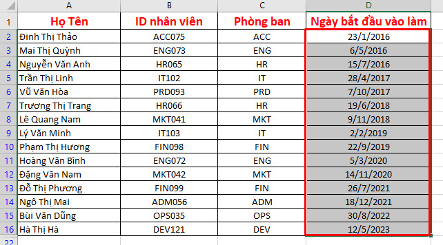 Tính năng Filter trong Excel